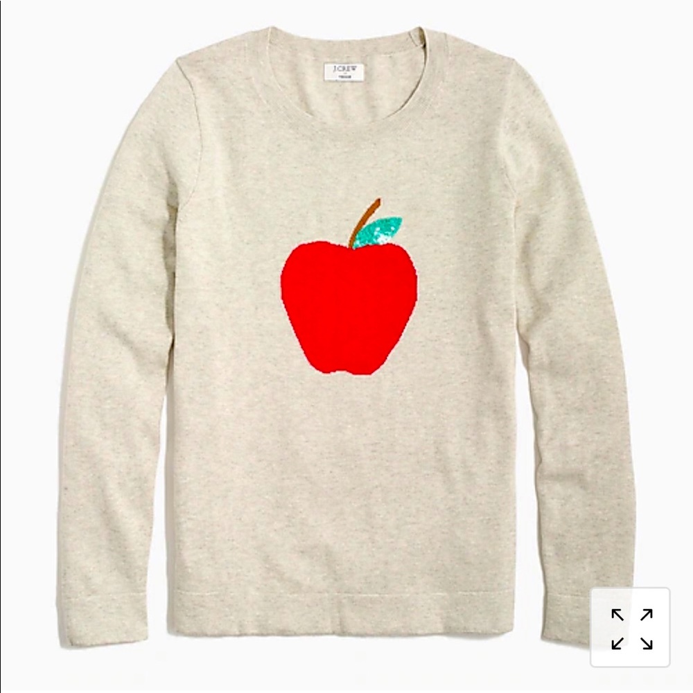 J Crew Apple Teddie sweater - used